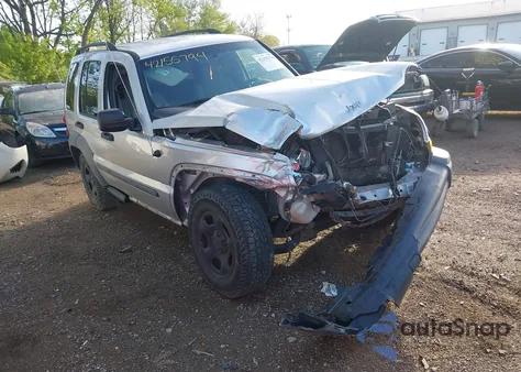 2007 Jeep Liberty Sport из США, поврежденный, VIN 1J4GL48K27W637167